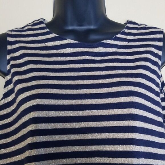 Bob Mackie Studio Striped Tank Top - Picture 3 of 6